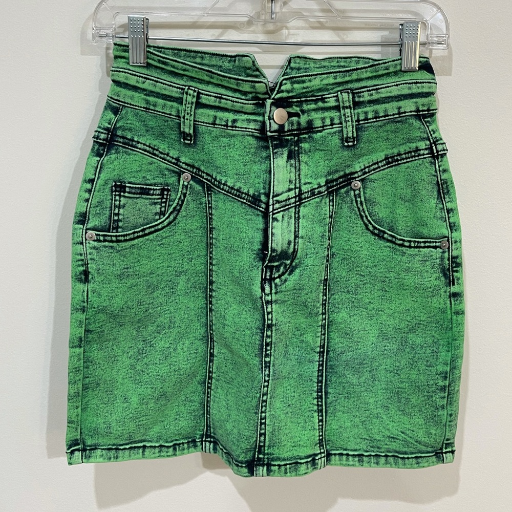 Kacey the High Rise Denim Skirt - FashionNova